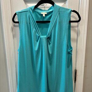 Talbots Shell Blouse - Robins Egg Blue - XL - NWOT